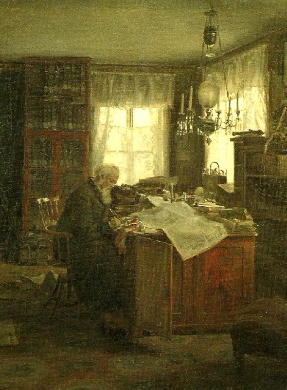 johan krouthen forfattaren och tidningsmannen c. f oil painting picture